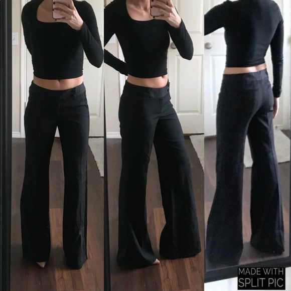 Nanette Lepore Pants - Nanette Lepore black wide leg dress work pants